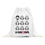 Fehér A nagy pénzrablás tornazsák - La casa de papel faces