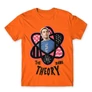 Narancs Agymenők férfi rövid ujjú póló - Atomic Sheldon