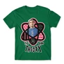 Zöld Agymenők férfi rövid ujjú póló - Atomic Sheldon