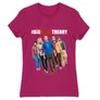 Pink Agymenők női rövid ujjú póló - BBT Team