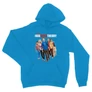 Zafírkék Agymenők unisex kapucnis pulóver - BBT Team