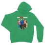 Zöld Agymenők unisex kapucnis pulóver - BBT Team
