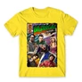 Citromsárga Agymenők férfi rövid ujjú póló - Bazinga Comics