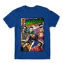 Királykék Agymenők férfi rövid ujjú póló - Bazinga Comics