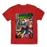 Piros Agymenők férfi rövid ujjú póló - Bazinga Comics