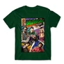 Sötétzöld Agymenők férfi rövid ujjú póló - Bazinga Comics