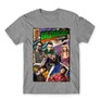 Sportszürke Agymenők férfi rövid ujjú póló - Bazinga Comics