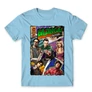 Világoskék Agymenők férfi rövid ujjú póló - Bazinga Comics