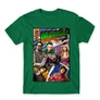 Zöld Agymenők férfi rövid ujjú póló - Bazinga Comics