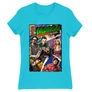 Atollkék Agymenők női rövid ujjú póló - Bazinga Comics