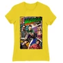Citromsárga Agymenők női rövid ujjú póló - Bazinga Comics