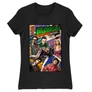 Fekete Agymenők női rövid ujjú póló - Bazinga Comics