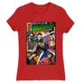 Piros Agymenők női rövid ujjú póló - Bazinga Comics