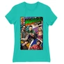 Türkiz Agymenők női rövid ujjú póló - Bazinga Comics
