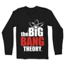 Kép 3/6 - Fekete Agymenők férfi hosszú ujjú póló - The Big Bang Theory Logo