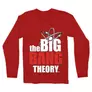 Kép 4/6 - Piros Agymenők férfi hosszú ujjú póló - The Big Bang Theory Logo