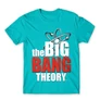 Atollkék Agymenők férfi rövid ujjú póló - The Big Bang Theory Logo