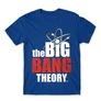Királykék Agymenők férfi rövid ujjú póló - The Big Bang Theory Logo