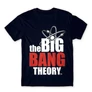 Sötétkék Agymenők férfi rövid ujjú póló - The Big Bang Theory Logo