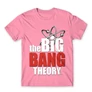 Világos rózsaszín Agymenők férfi rövid ujjú póló - The Big Bang Theory Logo