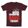 Bordó Agymenők gyerek rövid ujjú póló - The Big Bang Theory Logo