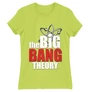 Almazöld Agymenők női rövid ujjú póló - The Big Bang Theory Logo