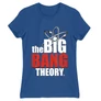 Királykék Agymenők női rövid ujjú póló - The Big Bang Theory Logo