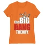 Narancs Agymenők női rövid ujjú póló - The Big Bang Theory Logo