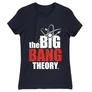 Sötétkék Agymenők női rövid ujjú póló - The Big Bang Theory Logo