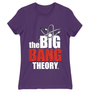 Kép 15/21 - Sötétlila Agymenők női rövid ujjú póló - The Big Bang Theory Logo