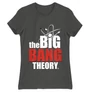 Sötétszürke Agymenők női rövid ujjú póló - The Big Bang Theory Logo