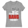 Sportszürke Agymenők női rövid ujjú póló - The Big Bang Theory Logo