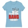 Világoskék Agymenők női rövid ujjú póló - The Big Bang Theory Logo