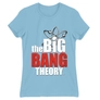 Kép 20/21 - Világoskék Agymenők női rövid ujjú póló - The Big Bang Theory Logo