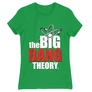 Zöld Agymenők női rövid ujjú póló - The Big Bang Theory Logo