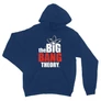 Királykék Agymenők unisex kapucnis pulóver - The Big Bang Theory Logo