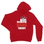 Piros Agymenők unisex kapucnis pulóver - The Big Bang Theory Logo