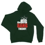 Sötétzöld Agymenők unisex kapucnis pulóver - The Big Bang Theory Logo