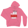 Kép 12/14 - Világos rózsasín Agymenők unisex kapucnis pulóver - The Big Bang Theory Logo