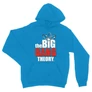 Zafírkék Agymenők unisex kapucnis pulóver - The Big Bang Theory Logo