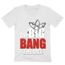 Fehér Agymenők férfi V-nyakú póló - The Big Bang Theory Logo