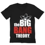 Fekete Agymenők férfi V-nyakú póló - The Big Bang Theory Logo