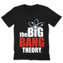 Kép 4/12 - Fekete Agymenők férfi V-nyakú póló - The Big Bang Theory Logo
