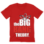 Kép 6/12 - Piros Agymenők férfi V-nyakú póló - The Big Bang Theory Logo