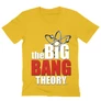 Sárga Agymenők férfi V-nyakú póló - The Big Bang Theory Logo
