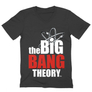 Kép 9/12 - Sötétszürke Agymenők férfi V-nyakú póló - The Big Bang Theory Logo