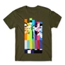 Khaki Agymenők férfi rövid ujjú póló - The Big Bang Theory Colors