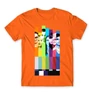 Narancs Agymenők férfi rövid ujjú póló - The Big Bang Theory Colors