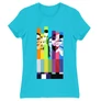 Atollkék Agymenők női rövid ujjú póló - The Big Bang Theory Colors