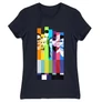 Sötétkék Agymenők női rövid ujjú póló - The Big Bang Theory Colors